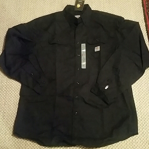 Carhartt Other - CARHARTT Tall FIRE RESISTANT Shirt NAVY